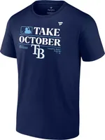 MLB Men's 2023 Postseason "Take October" Tampa Bay Rays Locker Room T-Shirt