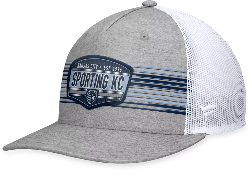 MLS Adult Sporting Kansas City Stroke Grey Trucker Hat