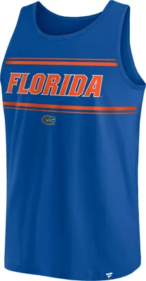 NCAA Men's Florida Gators Blue Stripe Block Tank Top