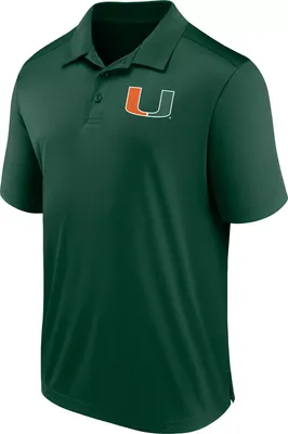 NCAA Men's Miami Hurricanes Green Polo