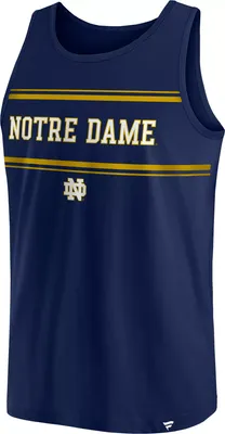 NCAA Men's Notre Dame Fighting Irish Navy Stripe Block Tank Top