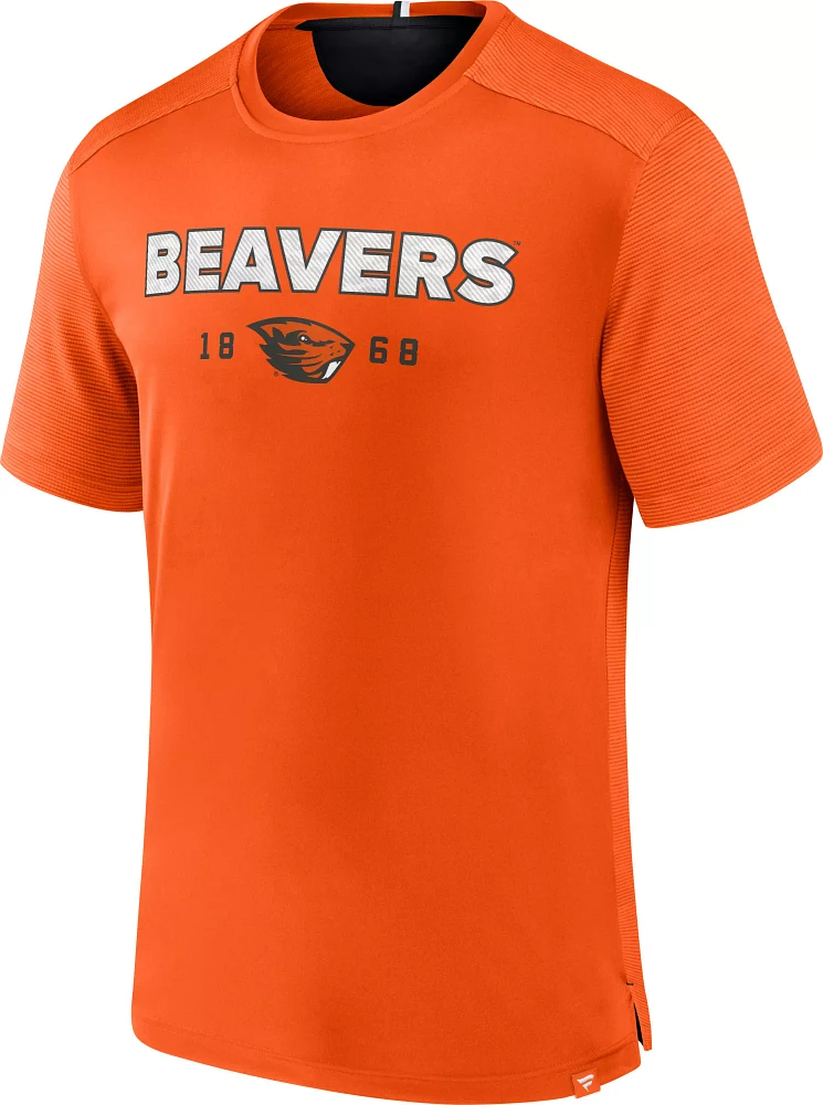 NCAA Men's Oregon State Beavers Orange Defender Rush T-Shirt