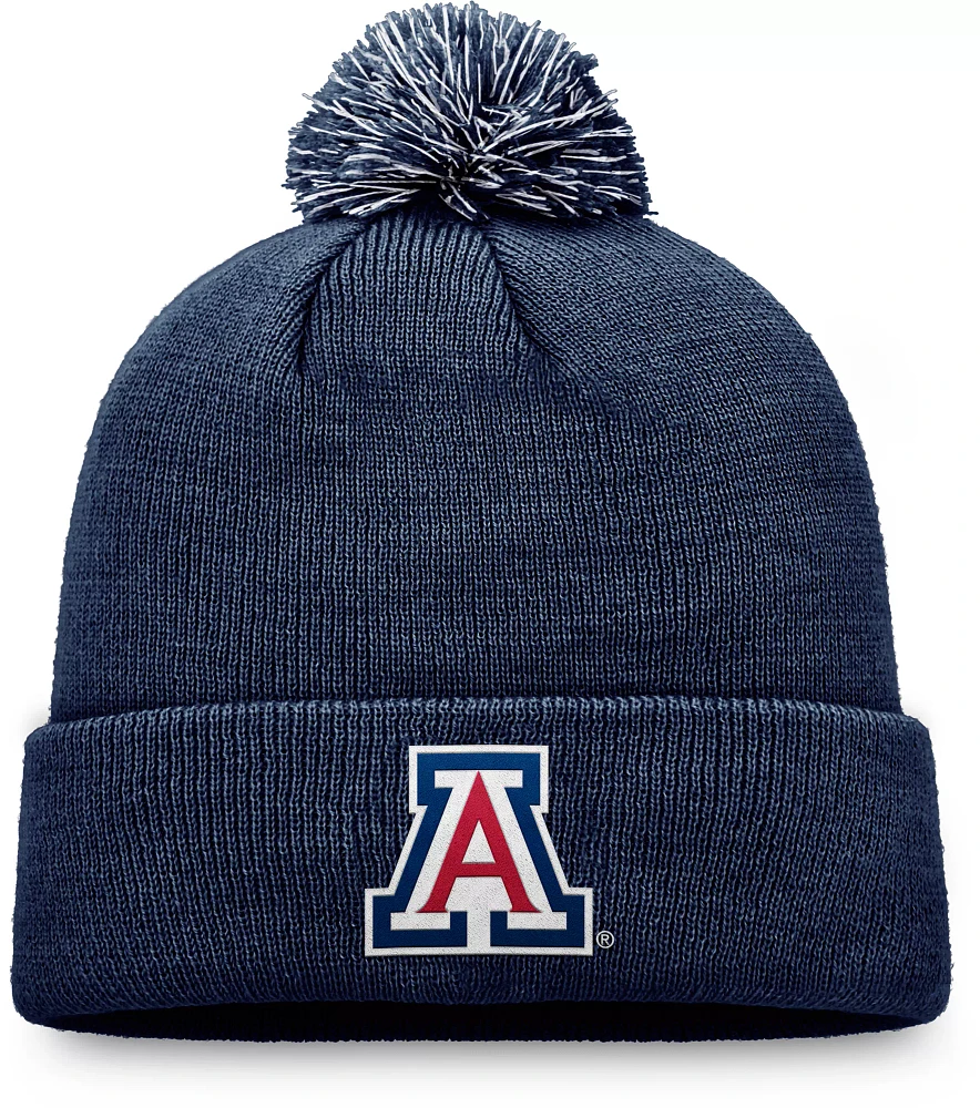 Top of the World Men's Arizona Wildcats Navy Pom Knit Beanie