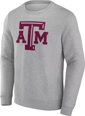 NCAA Men's Texas A&M Aggies Grey Heritage Crew Neck Sweatshirt