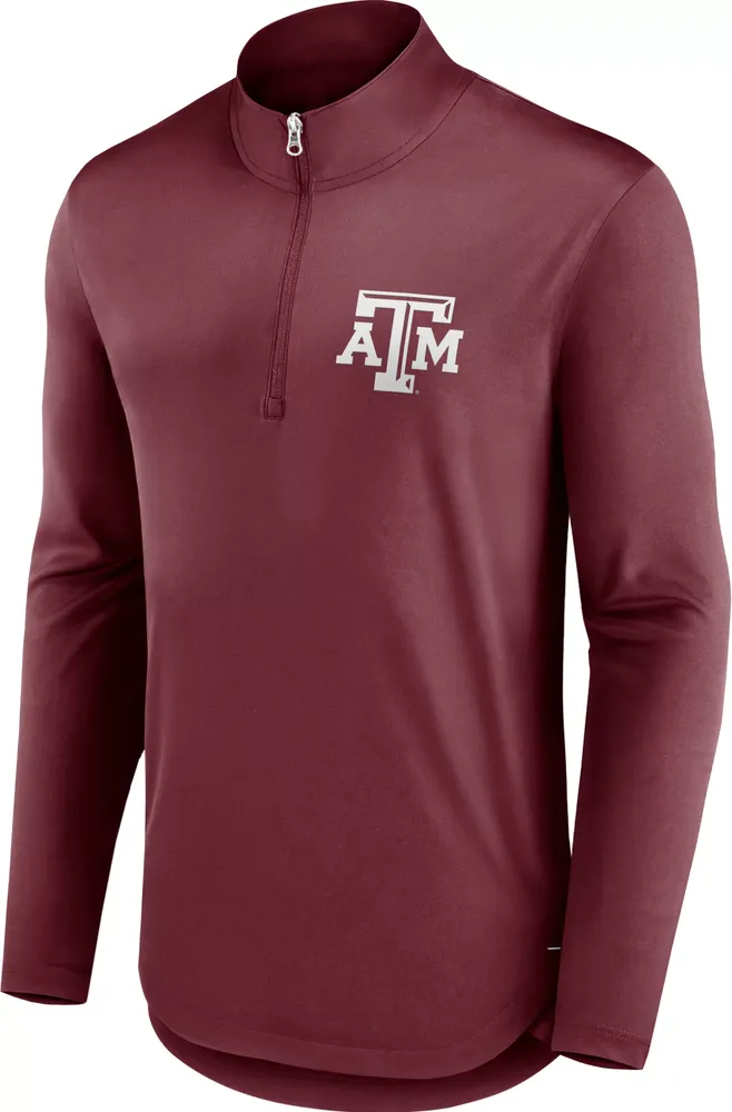 Nike Men's Texas A&M Aggies Maroon Logo Quarter-Zip