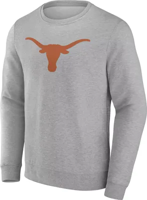 NCAA Men's Texas Longhorns Grey Heritage Crew Neck Sweatshirt