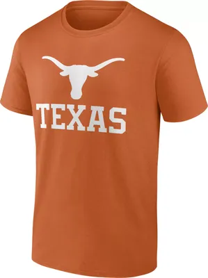 NCAA Men's Texas Longhorns Burnt Orange Lockup T-Shirt