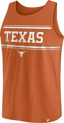 NCAA Men's Texas Longhorns Burnt Orange Stripe Block Tank Top