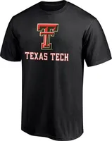 NCAA Men's Texas Tech Red Raiders Black Lockup T-Shirt