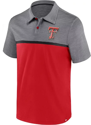 NCAA Men's Texas Tech Red Raiders Grey/Red Fundamentals Streaky Polo