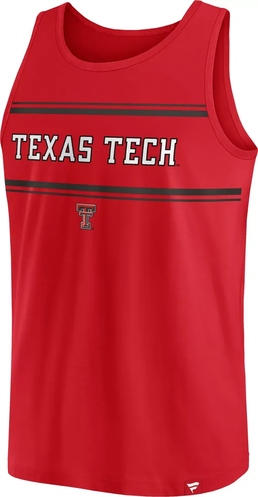 NCAA Men's Texas Tech Red Raiders Stripe Block Tank Top