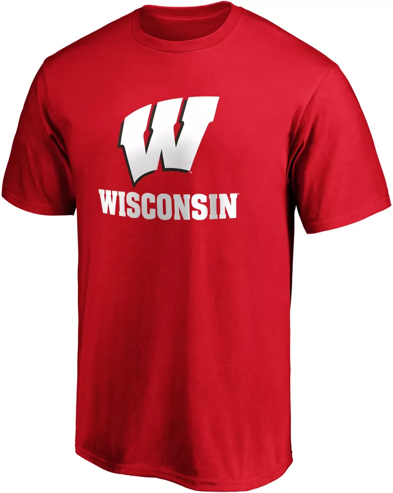 NCAA Men's Wisconsin Badgers Lockup T-Shirt