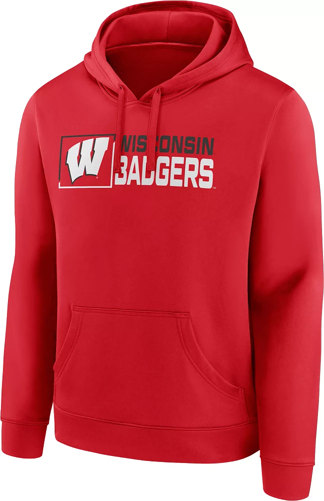 NCAA Men's Wisconsin Badgers Red Pullover Hoodie