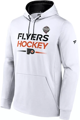 NHL 2023-2024 Stadium Series Philadelphia Flyers Authentic Pro White Fleece Pullover Hoodie