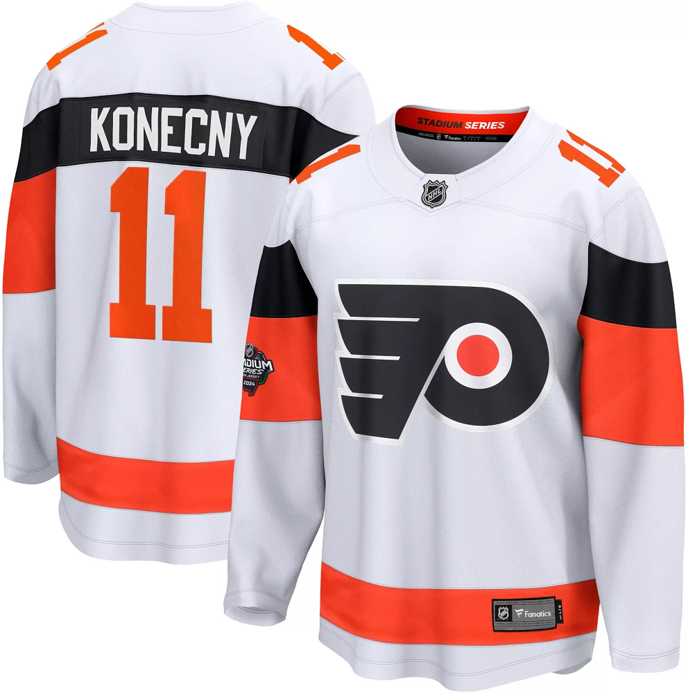 NHL Men's 2023-2024 Stadium Series Philadelphia Flyers Travis Konecny #11 White Replica Jersey