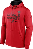 NHL 2023-2024 Stadium Series New Jersey Devils Authentic Pro Red Fleece Pullover Hoodie