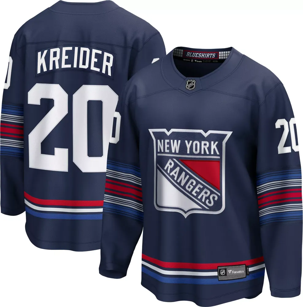 NHL Adult New York Rangers Chris Kreider #20 Breakaway Alternate Replica Jersey