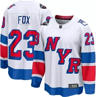 NHL Men's 2023-2024 Stadium Series New York Rangers Adam Fox #23 White Replica Jersey