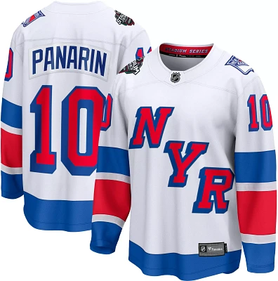 NHL Men's 2023-2024 Stadium Series New York Rangers Artemi Panarin #10 White Replica Jersey