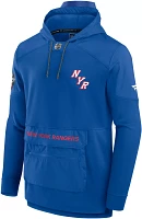 NHL 2023-2024 Stadium Series New York Rangers Authentic Pro Blue Pullover Hoodie