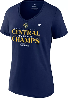 MLB Women's 2023 Division Champions Milwaukee Brewers Locker Room T-Shirt