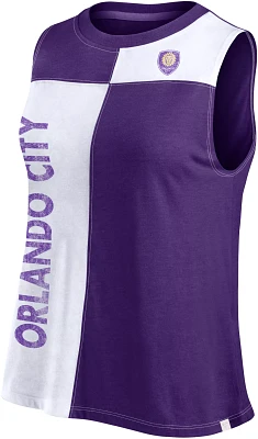 MLS Women's Orlando City Color-Block Purple Tank Top