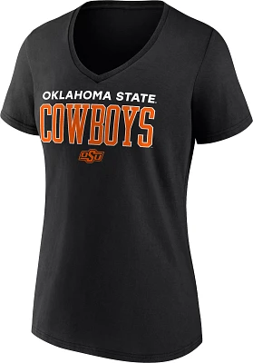 NCAA Women's Oklahoma State Cowboys Black Promo Logo T-Shirt