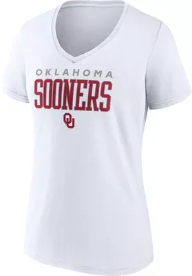 NCAA Women's Oklahoma Sooners White Promo Logo T-Shirt