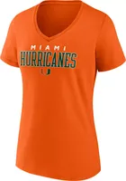 NCAA Women's Miami Hurricanes Orange Promo Logo T-Shirt