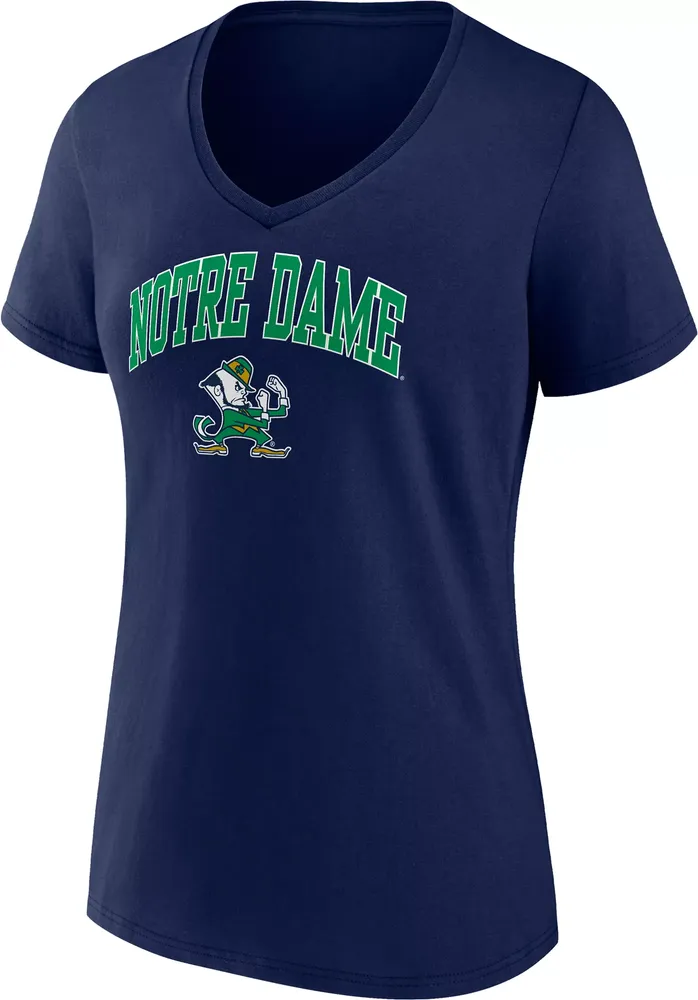 NCAA Women's Notre Dame Fighting Irish Navy Promo Logo T-Shirt