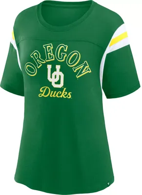 NCAA Women's Oregon Ducks Green BiBlend Colorblock T-Shirt