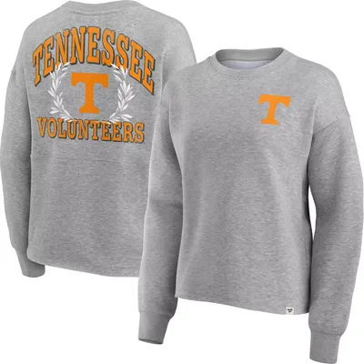 NCAA Women's Tennessee Volunteers Grey Heritage Crew Neck Sweatshirt