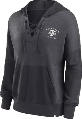 NCAA Women's Texas A&M Aggies Grey Heritage Lace Pullover Hoodie