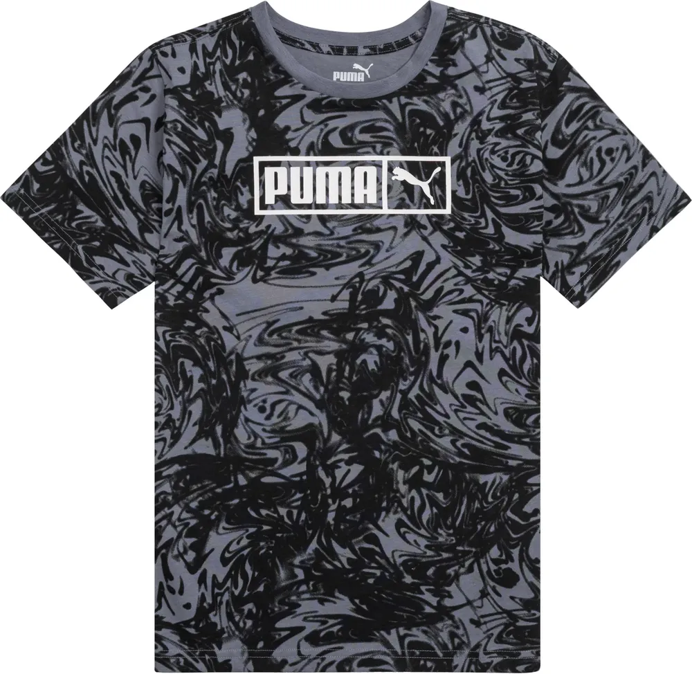 PUMA Boys' Power Pack Print Fashion T-Shirt