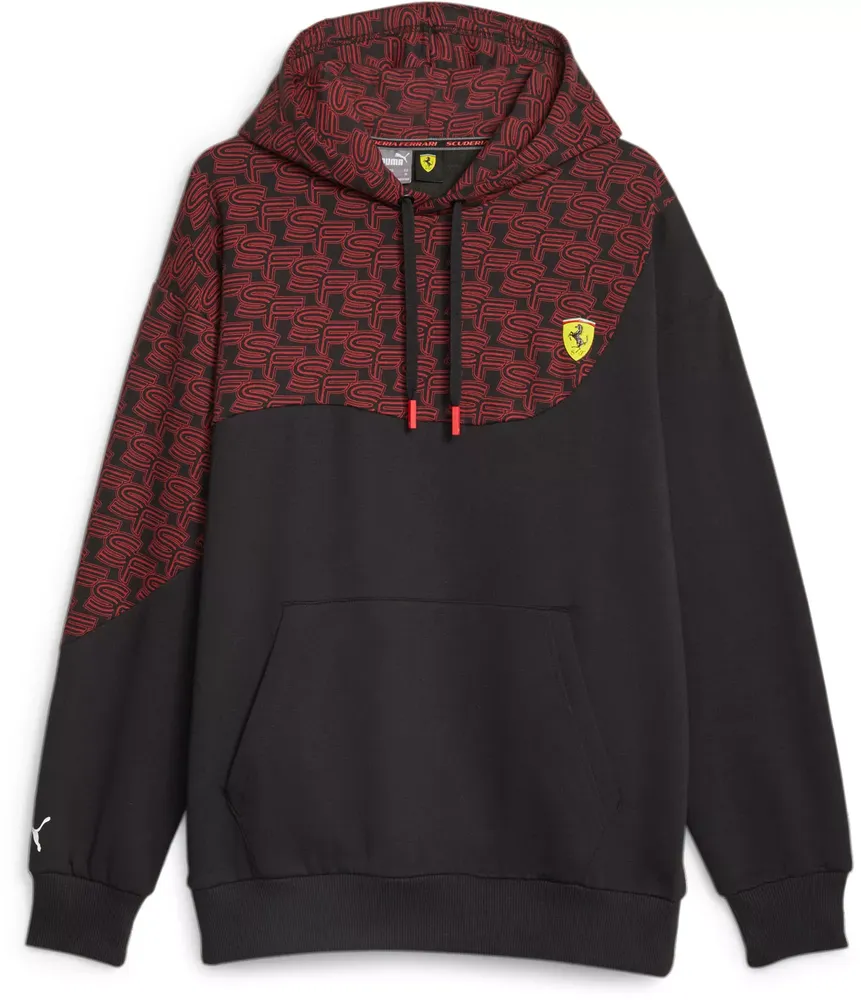 Puma Adult Mercedes Racing Black All Over Print Hoodie