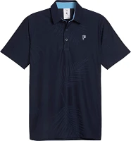 PUMA X PTC Men's Jacquard Golf Polo