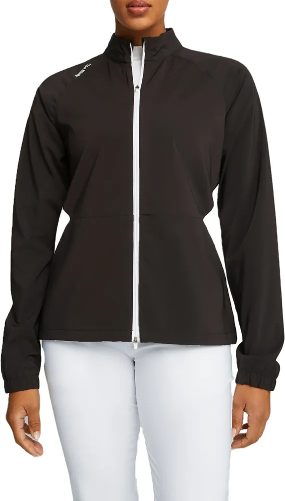 PUMA Women's Long Sleeve Full Zip Monterey Wind Golf Jacket