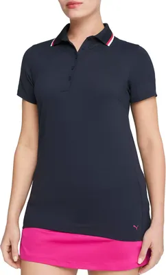 Puma Women's Short Sleeve CLOUDSPUN Tipped Golf Polo