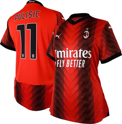 PUMA Women's AC Milan Christian Pulisic #11 Home Replica Jersey