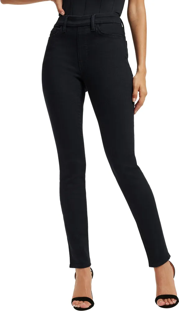 Good American Women's Power Stretch Pull-On Skinny Jeans