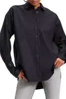 Good American Women's Tabbed Poplin Shirt