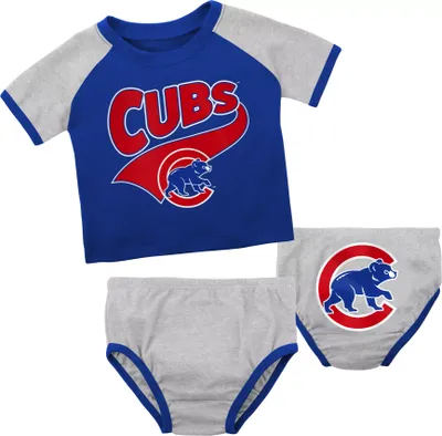 MLB Team Apparel Infant Chicago Cubs Blue Slugger Creeper