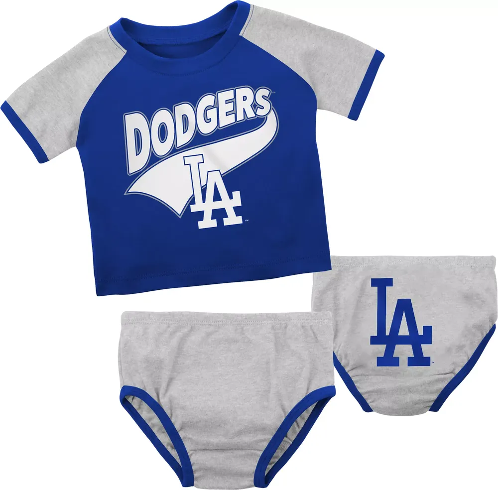 MLB Team Apparel Infant Los Angeles Dodgers Blue Slugger Creeper