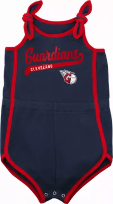 MLB Team Apparel Infant Cleveland Guardians Navy Homerun Romper