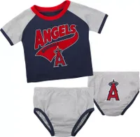 MLB Team Apparel Infant Los Angeles Angels Navy Slugger Creeper