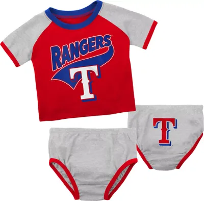 MLB Team Apparel Infant Texas Rangers Red Slugger Creeper