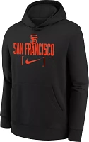 MLB Team Apparel Youth San Francisco Giants Black Club Slack Pullover Hoodie