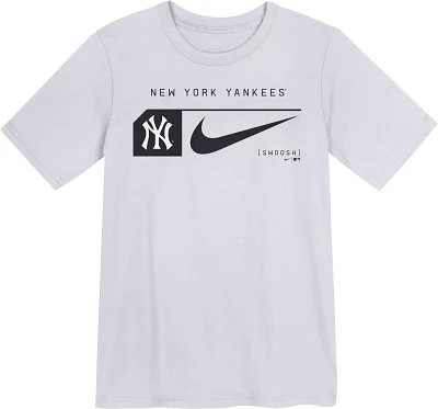 MLB Team Apparel Youth New York Yankees White 4-7 Lock T-Shirt