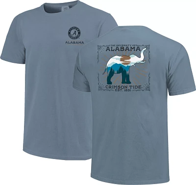 Image One Adult Alabama Crimson Tide Ice Blue State Scenery T-Shirt