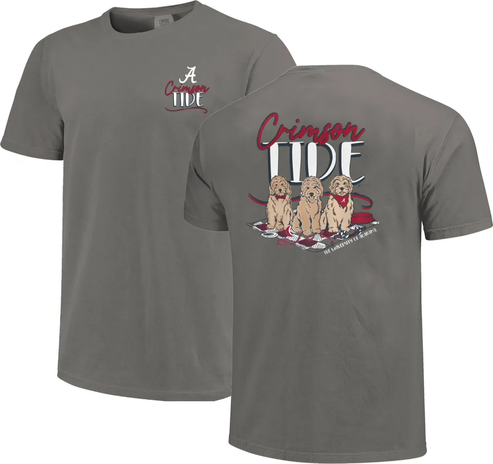 Image One Adult Alabama Crimson Tide Grey Picnic Friends T-Shirt